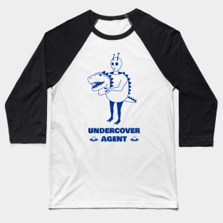 Alien in a suit dinosaur Baseball T-Shirt